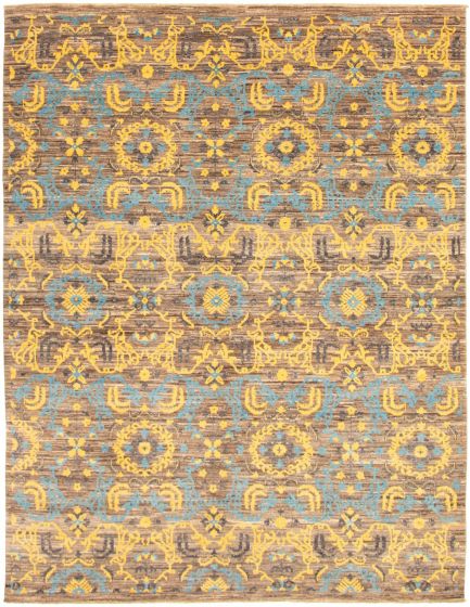Pakistani Lahore Finest Collection 8'0" x 10'4" Hand-knotted Wool Rug 