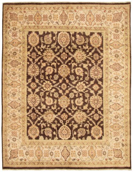 Indian Chobi Twisted 8'0" x 9'10" Hand-knotted Wool Rug 