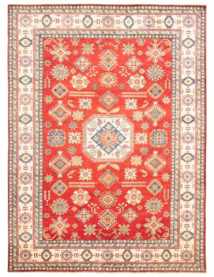 Afghan Finest Ghazni 9'10" x 13'3" Hand-knotted Wool Rug 