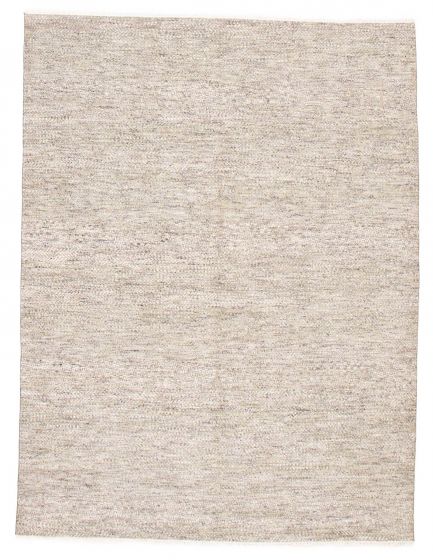 Indian Silk Shadow 7'11" x 10'5" Hand-knotted Viscose & Wool Rug 