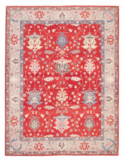 Pakistani Modern Oushak 9'1" x 12'0" Hand-knotted Wool Rug 