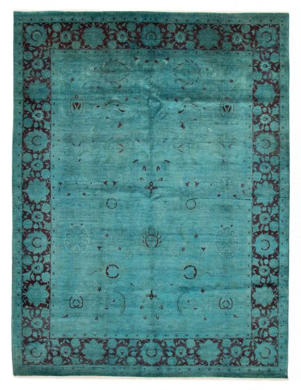 Pakistani Vibrance 9'1" x 11'10" Hand-knotted Wool Rug 