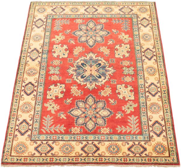 Afghan Finest Ghazni 4'11" x 6'8" Hand-knotted Wool Rug 