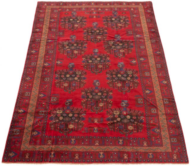 Afghan Finest Rizbaft 6'7" x 9'7" Hand-knotted Wool Rug 