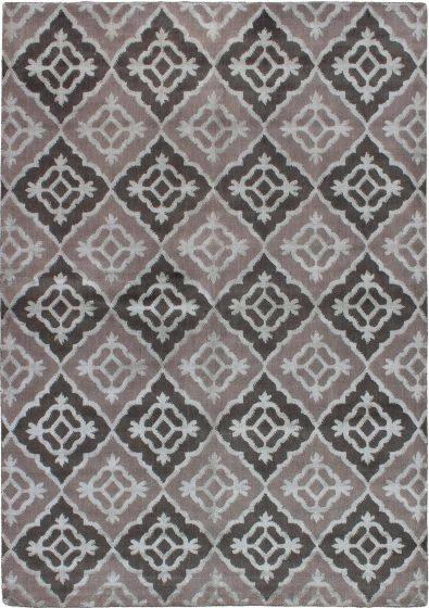 Indian Kashkuli Gabbeh 5'7" x 7'11" Hand-knotted Viscose, Wool Rug 