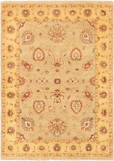 Indian Chobi Twisted 5'0" x 7'0" Hand-knotted Wool Rug 
