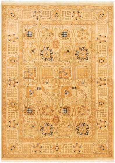 Pakistani Peshawar Oushak 6'3" x 8'9" Hand-knotted Wool Rug 