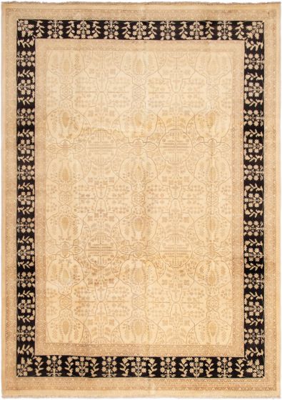 Pakistani Peshawar Oushak 10'2" x 14'4" Hand-knotted Wool Rug 