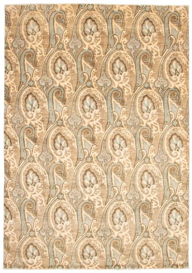 Pakistani Lahore Finest Collection 9'10" x 14'4" Hand-knotted Wool Rug 