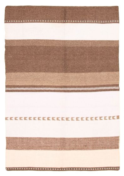 Turkish Ankara FW 5'3" x 7'8" Flat-Weave Wool Kilim 
