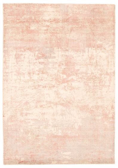 Indian Galleria 5'3" x 7'5" Hand Loomed Viscose & Wool Rug 