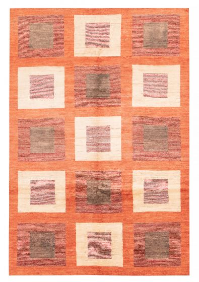 Pakistani Finest Peshawar Ziegler 6'7" x 9'9" Hand-knotted Wool Rug 