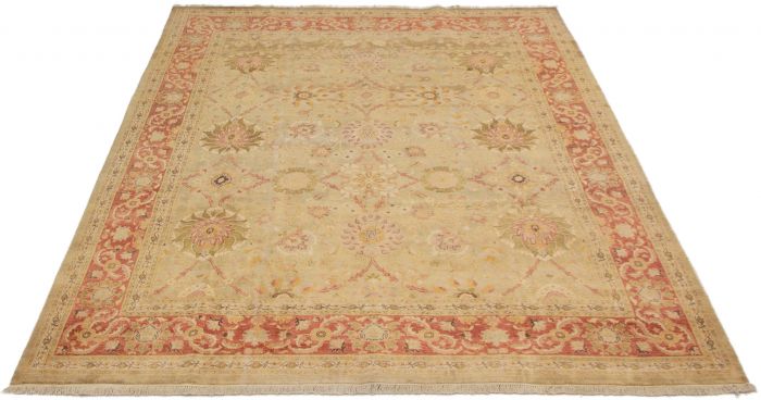 Pakistani Peshawar Oushak 8'0" x 10'0" Hand-knotted Wool Rug 