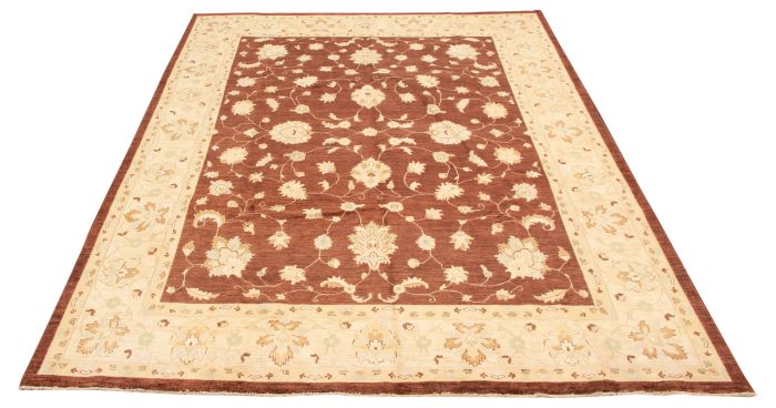 Pakistani Peshawar Oushak 8'10" x 12'3" Hand-knotted Wool Rug 