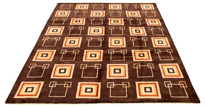 Pakistani Peshawar Ziegler 8'0" x 10'5" Hand-knotted Wool Rug 