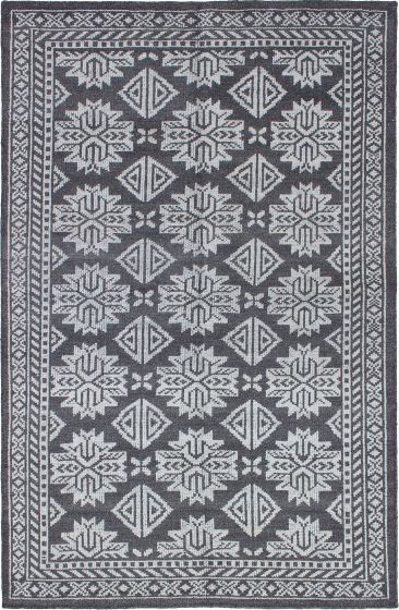 Indian La Seda 5'1" x 7'10" Hand-knotted Wool & Silk Rug 