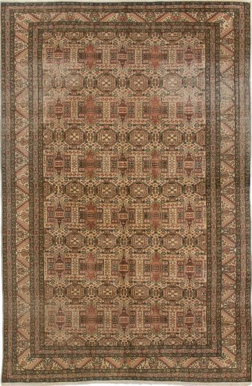 Turkish Kayseri Vintage 6'5" x 9'10" Hand-knotted Wool Rug 