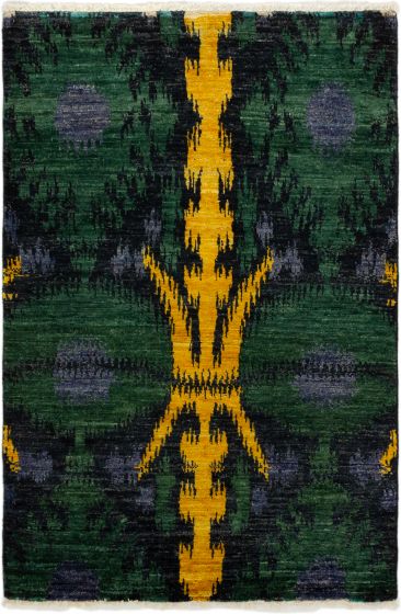Indian Shalimar 4'0" x 6'0" Hand-knotted Wool Rug 