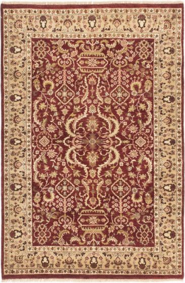 Indian Jamshidpour 4'2" x 6'1" Hand-knotted Wool Rug 