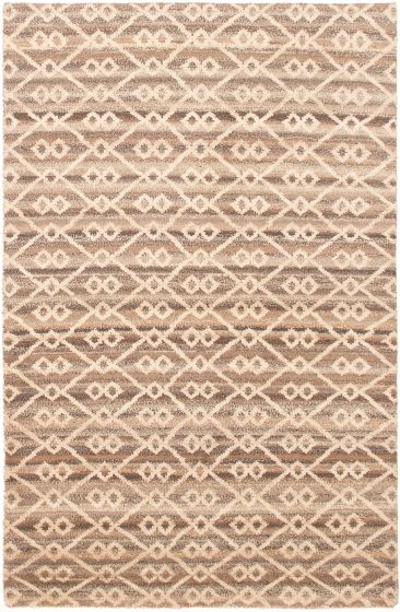 Indian Tangier 5'1" x 7'11" Hand-knotted Wool Rug 