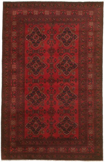 Afghan Finest Khal Mohammadi 4'1" x 6'6" Hand-knotted Wool Rug 