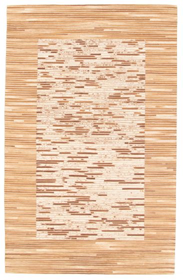 Argentina Cowhide Patchwork 5'0" x 8'0" Handmade Leather Rug 