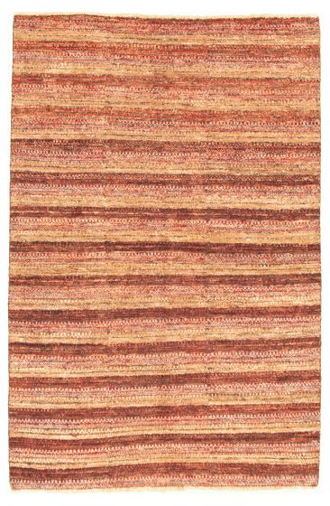 Pakistani Peshawar Ziegler 4'0" x 6'0" Hand-knotted Wool Rug 