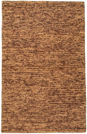Indian Sienna 5'0" x 8'1" Braided Weave Wool Rug 