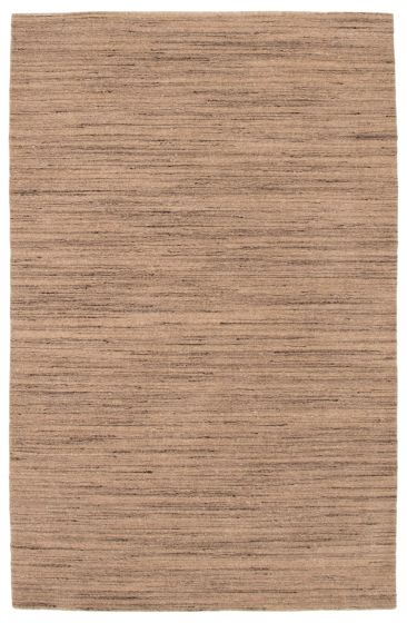 Indian Ananda 5'2" x 7'10" Hand Loomed Wool Rug 