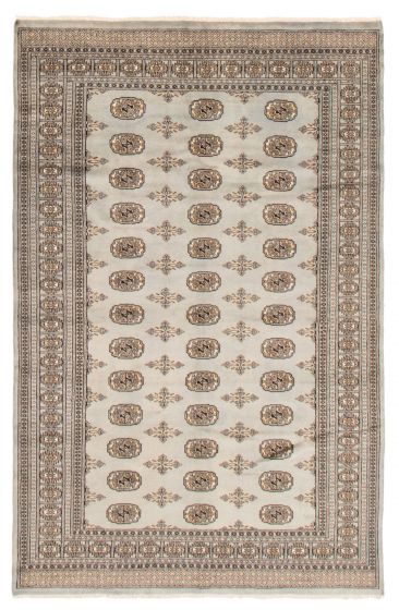 Pakistani Finest Peshawar Bokhara 5'5" x 8'8" Hand-knotted Wool Rug 