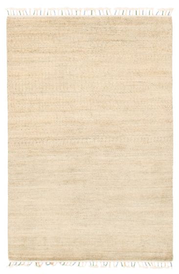 Pakistani Pak Finest Gabbeh 4'2" x 6'1" Hand-knotted Wool Rug 