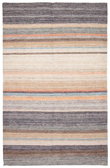 Indian Marrakech 5'2" x 8'1" Flat-Weave Wool Kilim 