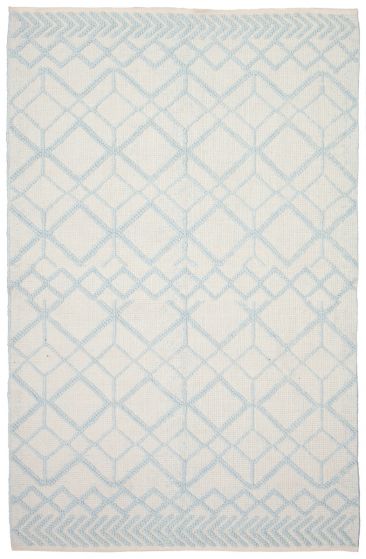 Indian Sienna 5'3" x 8'1" Braided Weave Wool Rug 