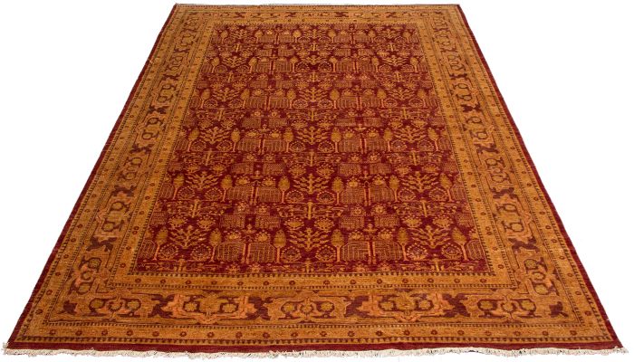 Pakistani Peshawar Oushak 11'10" x 17'1" Hand-knotted Wool Rug 