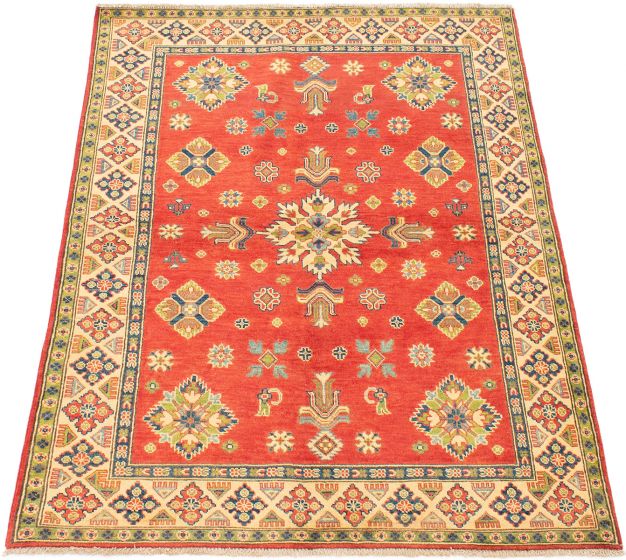 Afghan Finest Ghazni 5'1" x 6'6" Hand-knotted Wool Rug 