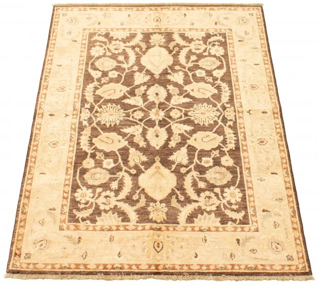 Afghan Chobi Finest 5'0" x 6'7" Hand-knotted Wool Rug 