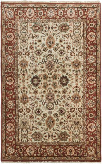 Indian Jamshidpour 3'11" x 6'2" Hand-knotted Wool Rug 