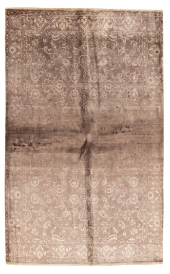 Indian Galleria 5'3" x 7'10" Hand Loomed Viscose Rug 