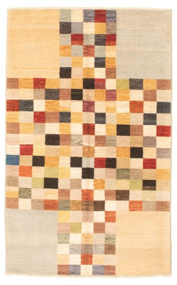 Pakistani Peshawar Ziegler 4'10" x 7'9" Hand-knotted Wool Rug 