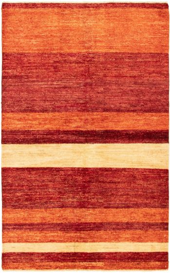 Pakistani Peshawar Ziegler 3'9" x 6'0" Hand-knotted Wool Rug 
