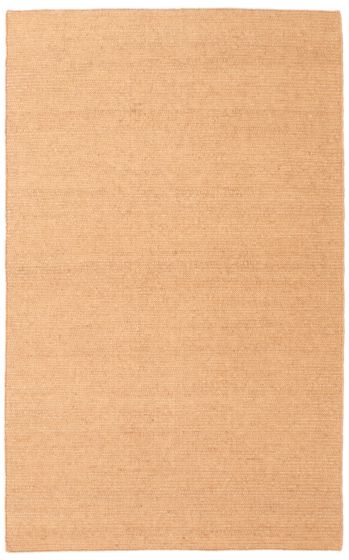 Indian Sienna 5'0" x 7'11" Braided Weave Wool Rug 