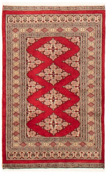 Tapis peshawar bokhara 2'7" x 4'1" en laine