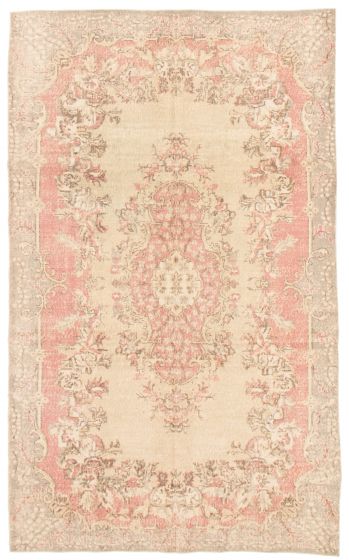 Turkish Antalya Vintage 6'7" x 11'0" Hand-knotted Wool Rug 