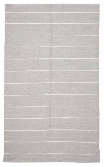 Indian Nevada 5'0" x 8'2" Flat-Weave Wool Kilim 