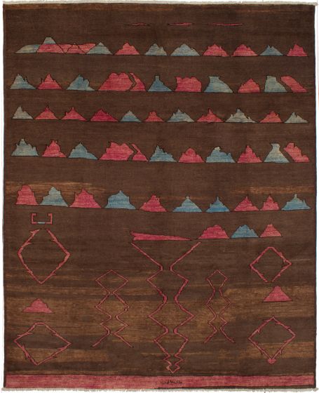Indian Shalimar 9'5" x 11'6" Hand-knotted Wool Rug 