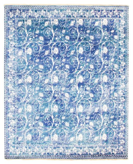 Indian Heritage 8'1" x 9'10" Hand-knotted Silk Rug 