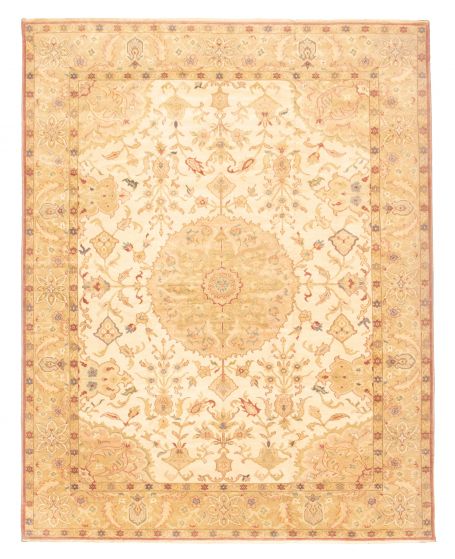 Turkish Antalya Vintage 9'4" x 11'7" Hand-knotted Wool Rug 