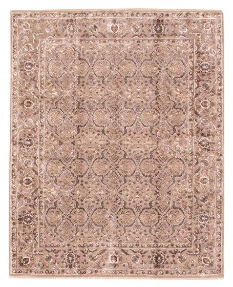Indian Heritage 8'1" x 10'1" Hand-knotted Silk, Wool Rug 