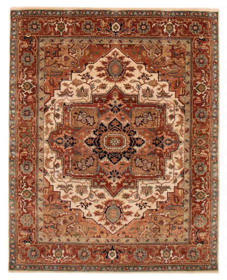 Indian Jules Sultane 7'8" x 9'8" Hand-knotted Wool Rug 