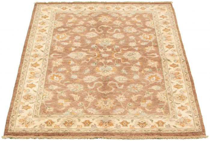 Pakistani Peshawar Oushak 4'2" x 6'4" Hand-knotted Wool Rug 